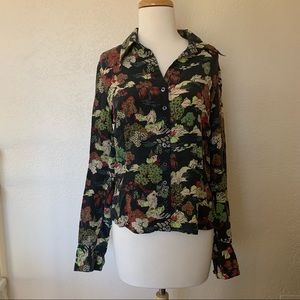 Kenzo Jungle Silk Button Up Shirt